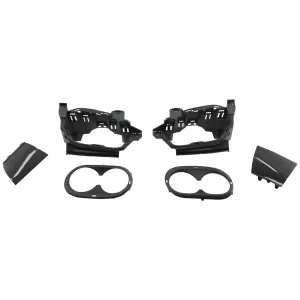 Rear Bumper Valance Diffuser suitable for Mercedes A-Class W177 Hatchback (2018-Up) Black Exhaust Muffler Tips