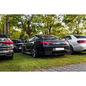 Hátsó lökhárító diffúzor króm kipufogóvégekkel Mercedes S-Osztály Coupe C217 (2014-2020), S63 Facelift dizájn-image-6069338