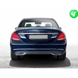 Frontstoßstange für Mercedes C W205 S205 14-18 C63 Look Diffusor Schalldämpfer Tipps Schwarz-image-6068341