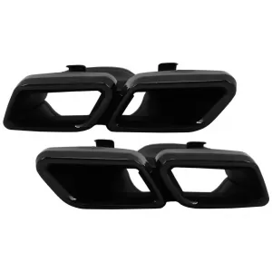Frontstoßstange für Mercedes C W205 S205 14-18 C63 Look Diffusor Schalldämpfer Tipps Schwarz-image-6068348