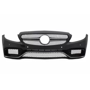 Frontstoßstange & Diffusor Tipps Chrom für Mercedes C W205 S205 14-18 C63 Look-image-6068406
