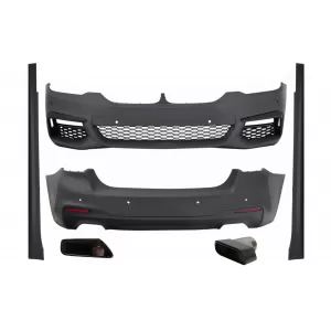 image-16-Bodykit für BMW 5er G30 17-19 Stoßstange Stoßfänger Auspuff Endrohre M-Tech Look