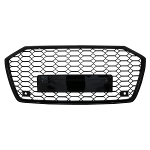 image-19-Ohne Emblem Gitter für Audi A6 C8 4K 2018+ RS6 Look Glänzend schwarz