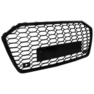 Badgeless Central Grille suitable for Audi A6 C8 4K (2018-up) RS6 Design Piano Black