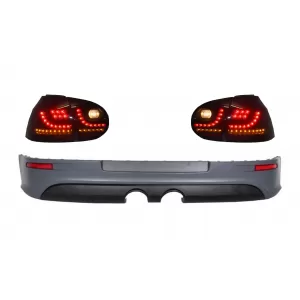 image-31-Hátsó lökhárító toldat LED hátsó lámpával, füst fekete, VW Golf 5 V (2003-2007), R32 kinézet