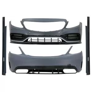 image-33-Body Kit für Mercedes C W205 Limo 14-20 Stoßstange seitenschweller C63 Edition 1