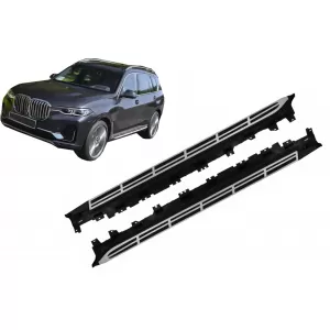 image-39-Pedane SUV Passaggi laterali per BMW X7 G07 2018+ Nero Cromo Anti scivolo