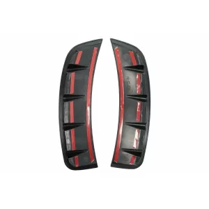 Rear Diffuser with Front Side Vents and Flaps Side Fins suitable for Mercedes A-Class V177 Sedan (2018-2022) Chrome Exhaust