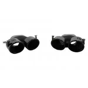 Rear Diffuser with  Front Side Vents and Flaps Side Fins suitable for Mercedes A-Class V177 Sedan (2018-2022) Black Exhaust