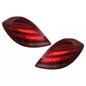 Rückleuchten Volle LED für MERCEDES S W222 2013-2017 Dynamisch Drehen Facelift Look-image-6074809
