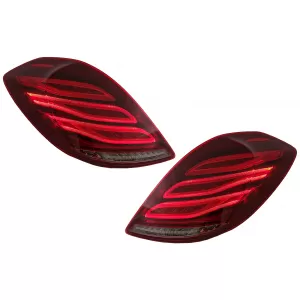 Rückleuchten Volle LED für MERCEDES S W222 2013-2017 Dynamisch Drehen Facelift Look-image-6082421