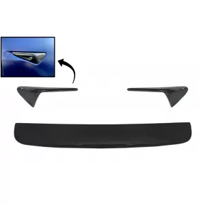 image-14-Hátsó spoiler és irányjelző fedők, valódi szénszál, Tesla Model X (2016.10-től), AutoPilot 2 vagy újabb verzióhoz