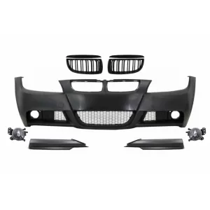image-58-Prednji Branik s bubrežastim Maske i rubom Spojler prikladan za BMW serije 3 E90 Lip Sedan Touring (2004-2008) M-Technik Dizjan