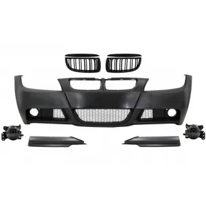 image-59-Prednji Branik s bubrežastim Maske i rubom Spojler prikladan za BMW serije 3 E90 Lip Sedan Touring (2004-2008) M-Technik Dizjan