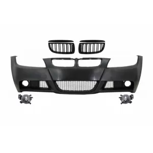image-60-Prednji Branik s bubrežastim Maske pogodan za BMW serije 3 E90 E91 Sedan Touring (2004-2008) M-Technik Dizjan