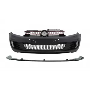image-71-Prednji Branik s produženim Spojler za Lip Piano crna pogodan za VW Golf VI 6 (2008-2013) GTI Look
