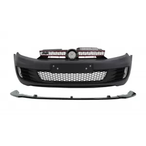 image-54-Stoßstange für VW Golf VI Golf 6 08-13 Lip Extension Spoiler Schwarz GTI Look