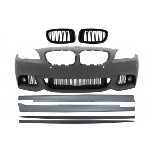 image-67-Első lökhárító vese hűtőráccsal BMW 5 F10 F11 nem LCI (07.2010-2013) modellekhez, küszöb spoilerrel, M-Technik Dizájn