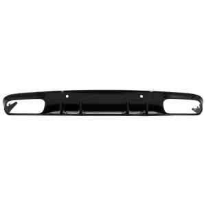 Difuzor Bara Spate si Ornamente Bara Spate Flapsuri compatibil cu Mercedes C-Class C205 A205 Coupe Cabriolet (2014-2019) Facelift C63S Design Negru-image-6073230
