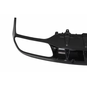 Difuzor Bara Spate si Ornamente Bara Spate Flapsuri compatibil cu Mercedes C-Class C205 A205 Coupe Cabriolet (2014-2019) Facelift C63S Design Negru-image-6073234