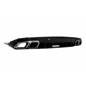 Difuzor Bara Spate si Ornamente bara Spate Flapsuri compatibil cu Mercedes C-Class C205 A205 Coupe Cabriolet (2014-2019) Facelift C63S Design-image-6073247