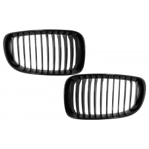image-78-Središnje bubrežaste Maske prikladne za BMW serije 1 E81 E82 E87 E88 LCI (2007-2011) Piano crna