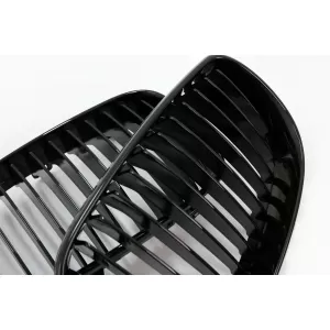 Grile Centrale compatibil cu BMW Seria 1 E81 E82 E87 E88 LCI Facelift (2007-2011) Negru Lucios-image-6073359