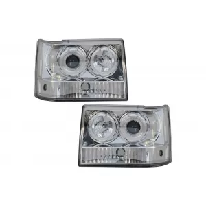 image-39-Fényszóró Jeep Grand Cherokee I ZJ (1993-1998), Angel Eyes, króm