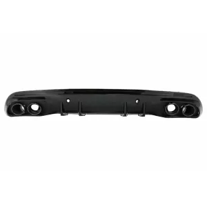 Difuzor cu ornamente evacuare si Eleron Portbagaj compatibil cu Mercedes C-Class W205 (2014-2020) pentru bara AMG Sport Line-image-6073646