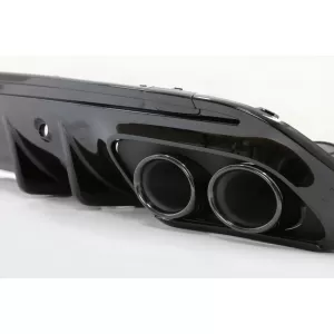Difuzor cu ornamente evacuare si Eleron Portbagaj compatibil cu Mercedes C-Class W205 (2014-2020) pentru bara AMG Sport Line-image-6073649
