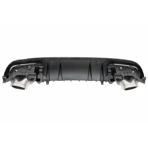 Difuzor cu ornamente evacuare si Eleron Portbagaj compatibil cu Mercedes C-Class W205 (2014-2020) pentru bara AMG Sport Line-image-6073651