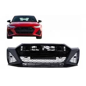 Front Bumper suitable for Audi A7 4K8 (2018-Up) RS7 Look