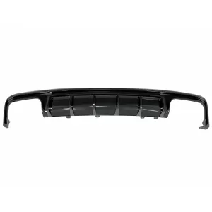 Nero lucido Diffusore & Scarico Punte per Audi A6 C8 4K Avant Sedan 2018+-image-6351018