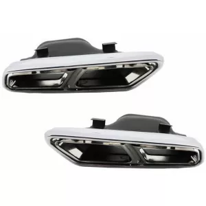 Bodykit für Mercedes S W222 13.–06.17 S63-Look, Auspuffblenden Gitter-image-6073992