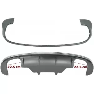 Pare-chocs arrière Valance Diffuseur pour Audi Q5 8R 2009-2016 Gris platine-image-6076758