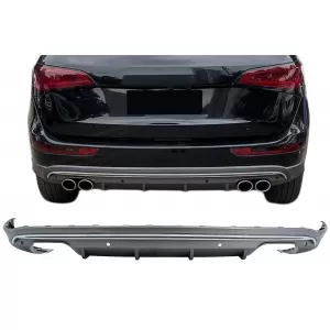 Pare-chocs arrière Valance Diffuseur pour Audi Q5 8R 2009-2016 Gris platine-image-6076770