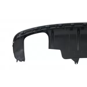Hátsó lökhárító diffúzor AUDI Q5 8R (11.2008-2016), zongoralakk fekete/króm, S-Line Dizájn-image-6076133
