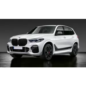 Aero Body Kit Stoßfängerlippe Diffusor für BMW X5 G05 2018-2022 M Performance Carbon Look-image-6076001