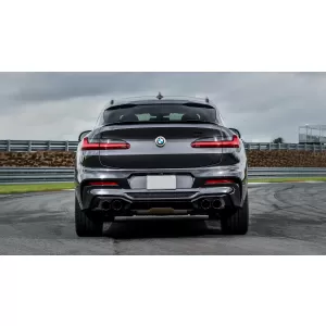 Difuzor Bara Spate cu Evacuare Dubla compatibil cu BMW X4 G02 (2018-up) M Sport-image-6075564