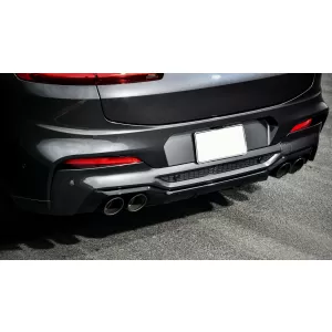 Difuzor Bara Spate cu Evacuare Dubla compatibil cu BMW X4 G02 (2018-up) M Sport-image-6075566