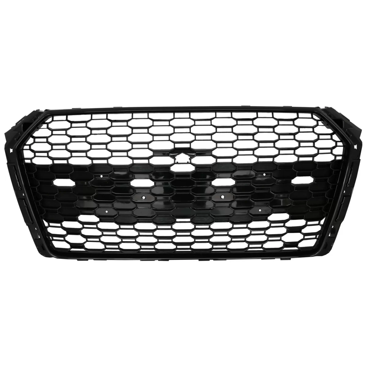 Badgeless Front Grille suitable for Audi A4 B9 8W (2016-2018) Sedan Avant RS Design Piano Black