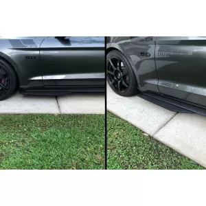 Add-On Seitenschweller Erweiterungen Splitter für FORD Mustang Mk6 VI 15-20 GT500 Look-image-6076199
