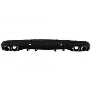 image-10-Diffusor für Mercedes C W205 S205 Sport Line 14-20 C43 Look Endrohre Chrom