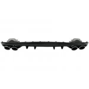 Diffusor für Mercedes C W205 S205 Sport Line 14-20 C43 Look Endrohre Chrom-image-6078318