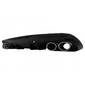 Diffusor für Mercedes C W205 S205 Sport Line 14-20 C43 Look Endrohre Chrom-image-6078319