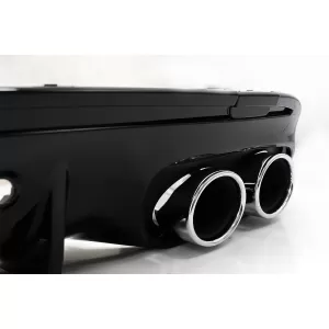 Diffusor für Mercedes C W205 S205 Sport Line 14-20 C43 Look Endrohre Chrom-image-6078320