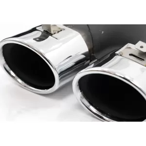 Diffusor für Mercedes C W205 S205 Sport Line 14-20 C43 Look Endrohre Chrom-image-6078331