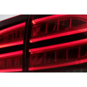 Full LED LightBar Rücklichter für Mercedes M-Klasse W166 2012-2015 rot-Weiss LHD-image-6075023