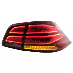 Full LED LightBar Rücklichter für Mercedes M-Klasse W166 2012-2015 rot-Weiss LHD-image-6075025