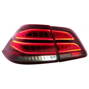 Full LED LightBar Rücklichter für Mercedes M-Klasse W166 2012-2015 rot-Weiss LHD-image-6075030